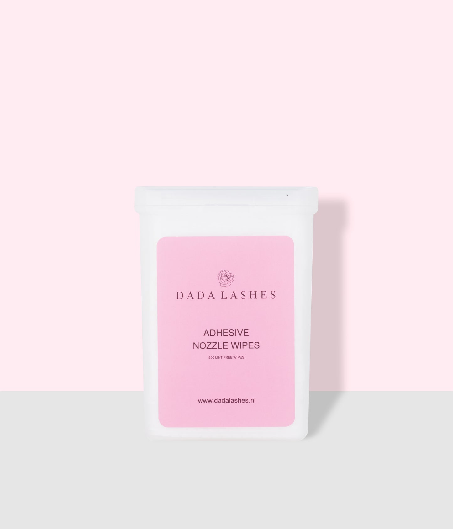 Adhesive nozzle wipes