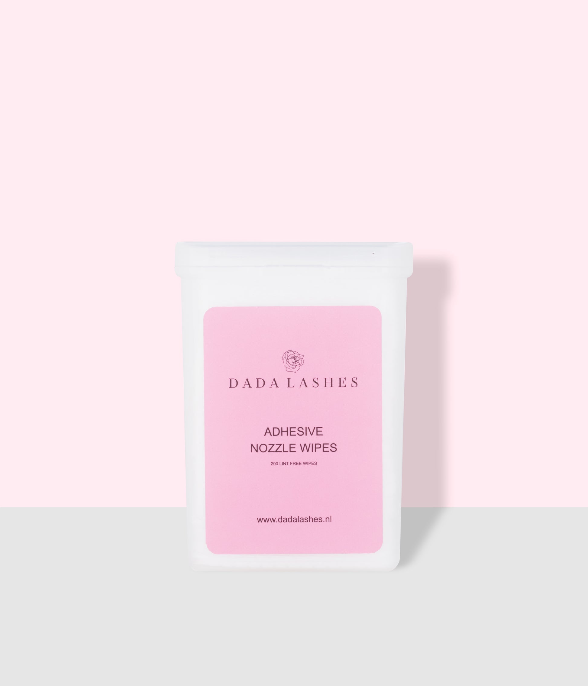 Adhesive nozzle wipes