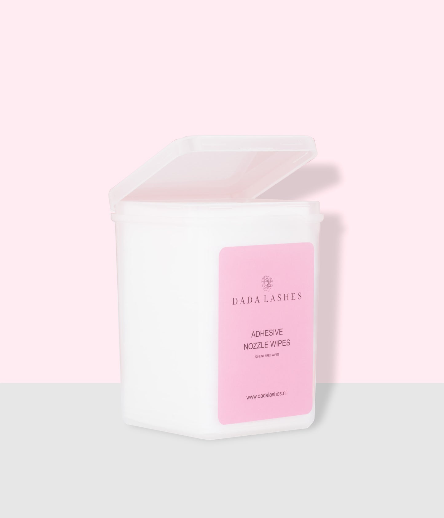 Adhesive nozzle wipes